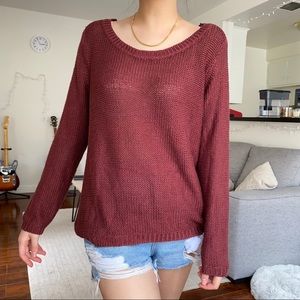 H&M Scoop Neck Knit Sweater in US6
